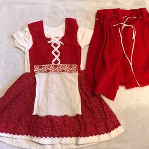 Little Red Riding Hood Dirndl Halloween 6-12m